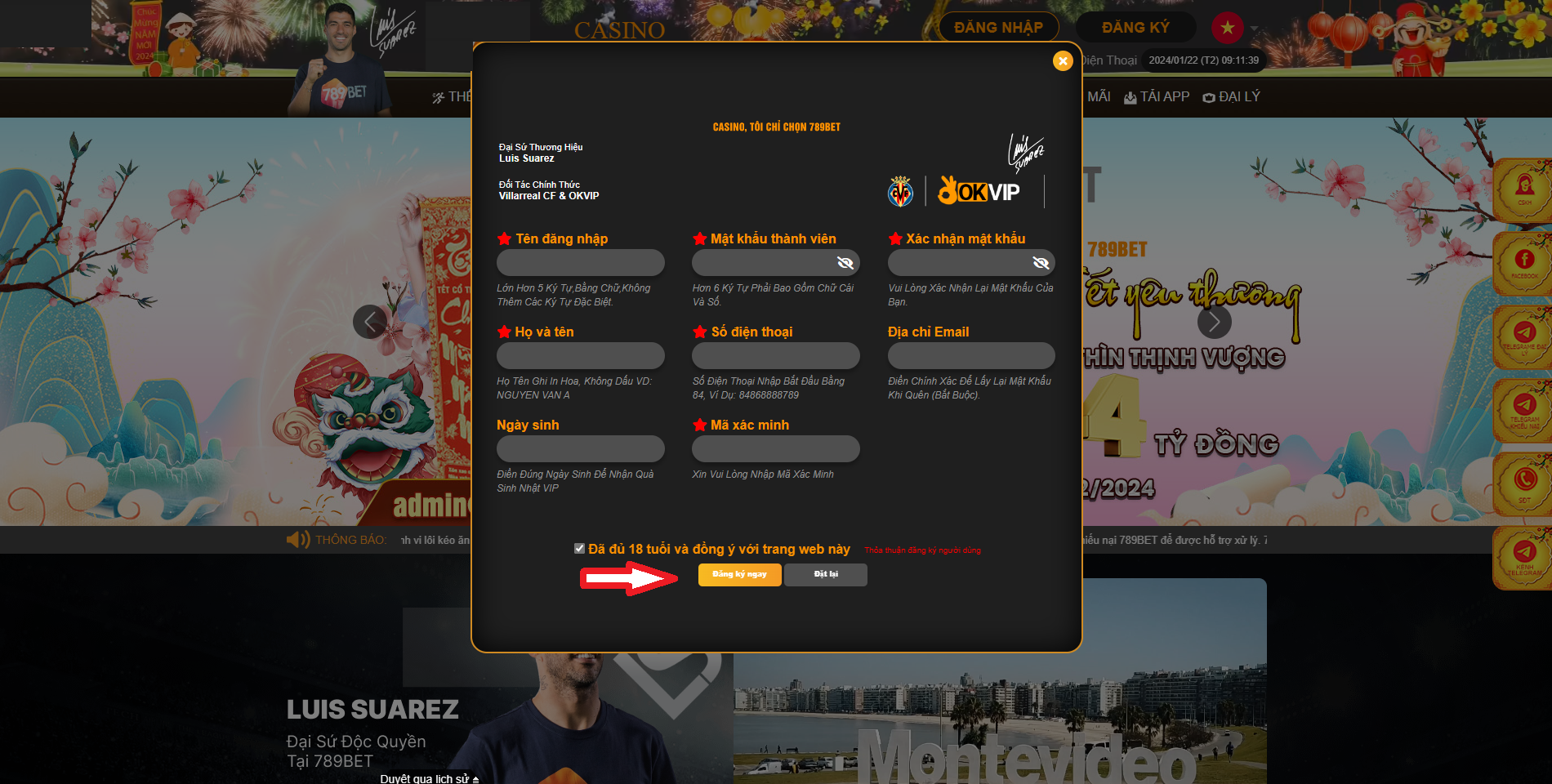 Quy trình đăng ký sòng bạc chi tiết