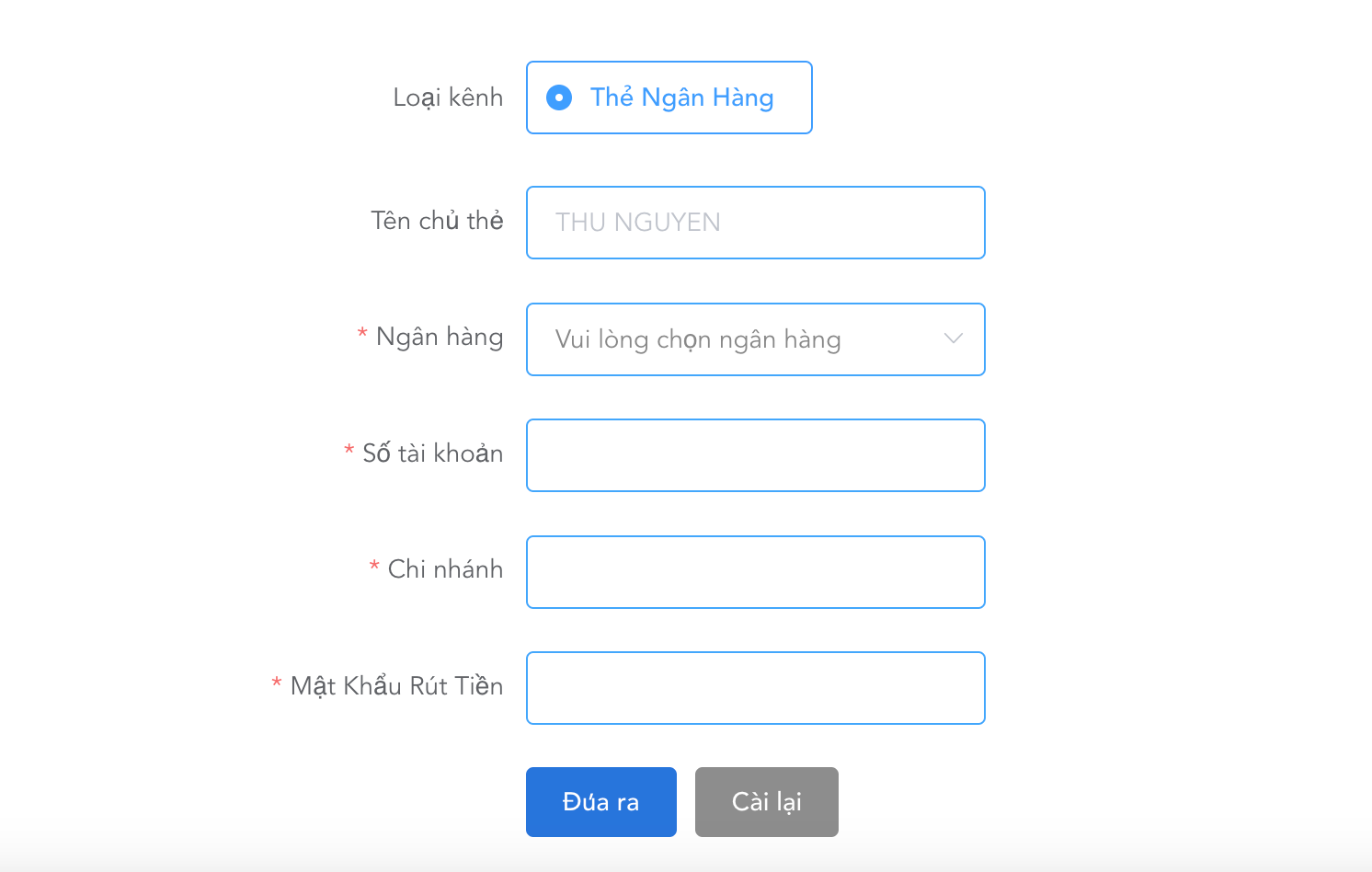 Rút tiền Mu88 về tài khoản thuận tiện