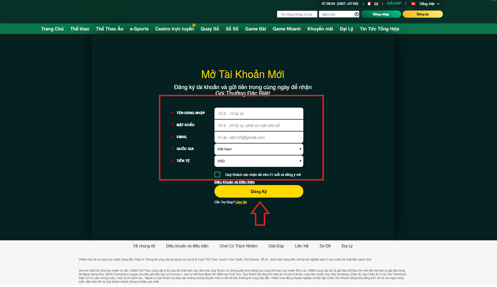 Đăng ký tài khoản từng bước dễ dàng và nhanh chóng