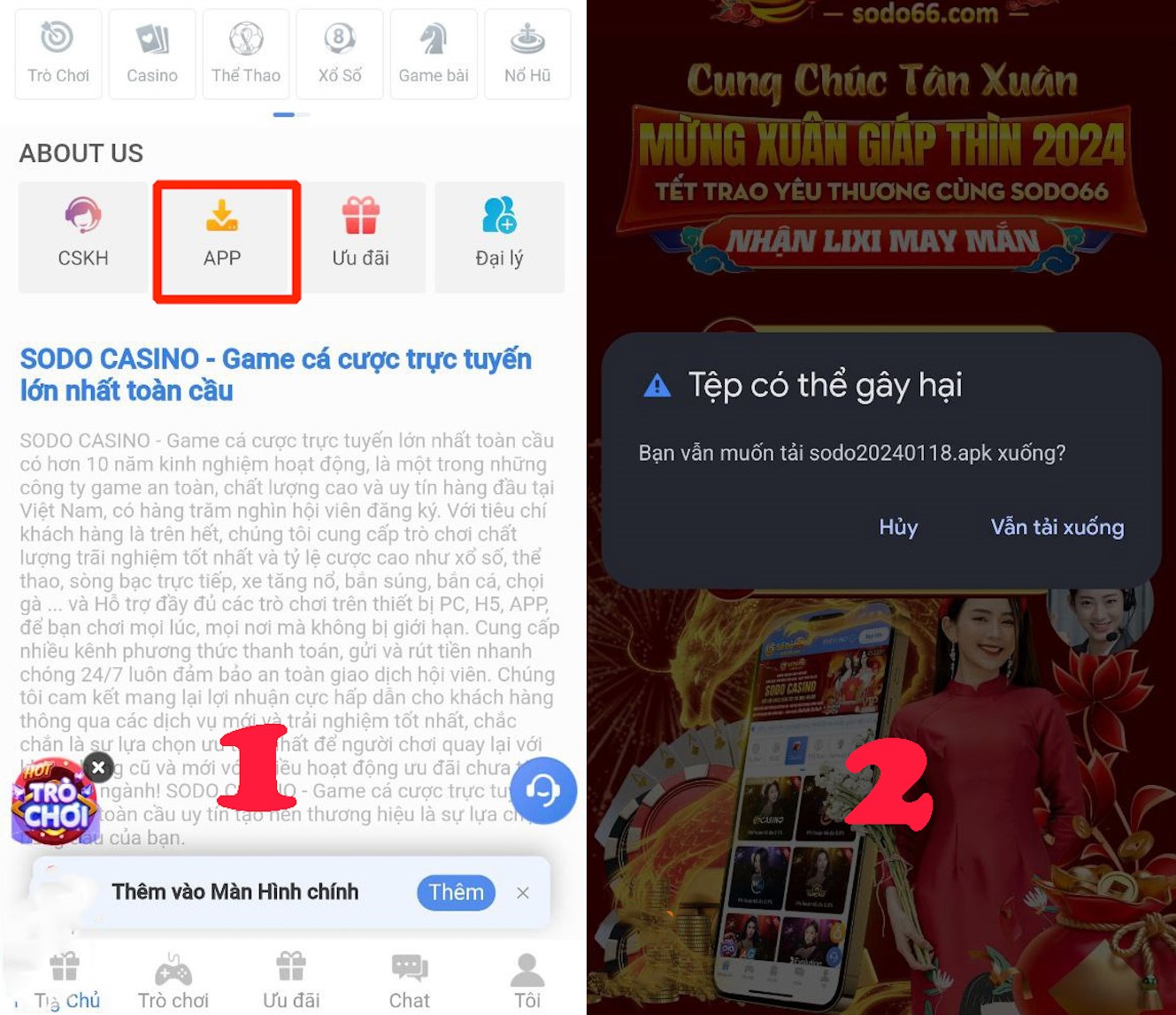 Dễ dàng tải ứng dụng SODO trên Android Dễ dàng tải ứng dụng SODO trên Android